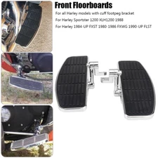 Adjustable Front Foot Peg Floorboards Footrest For Harley Dyna Softail FXST FLST