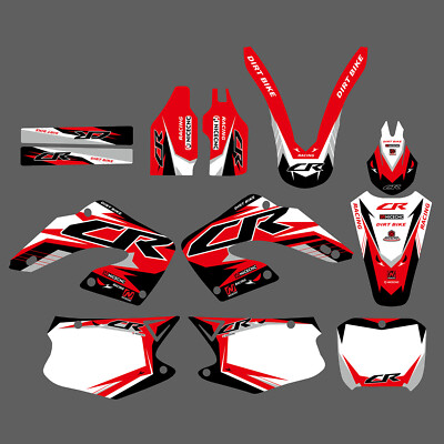 For Honda CR125R CR250R 2000-2001 Team Graphics Backgrounds Decals Stickers Kit