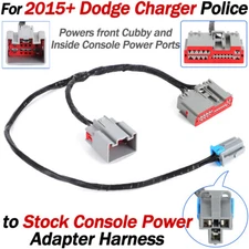 For 2015-22 Dodge Charger Police Pursuit to Stock Console Power Adapter Harness