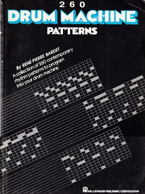 260 Drum Machine Patterns by René-Pierre Bardet 1987 paperback