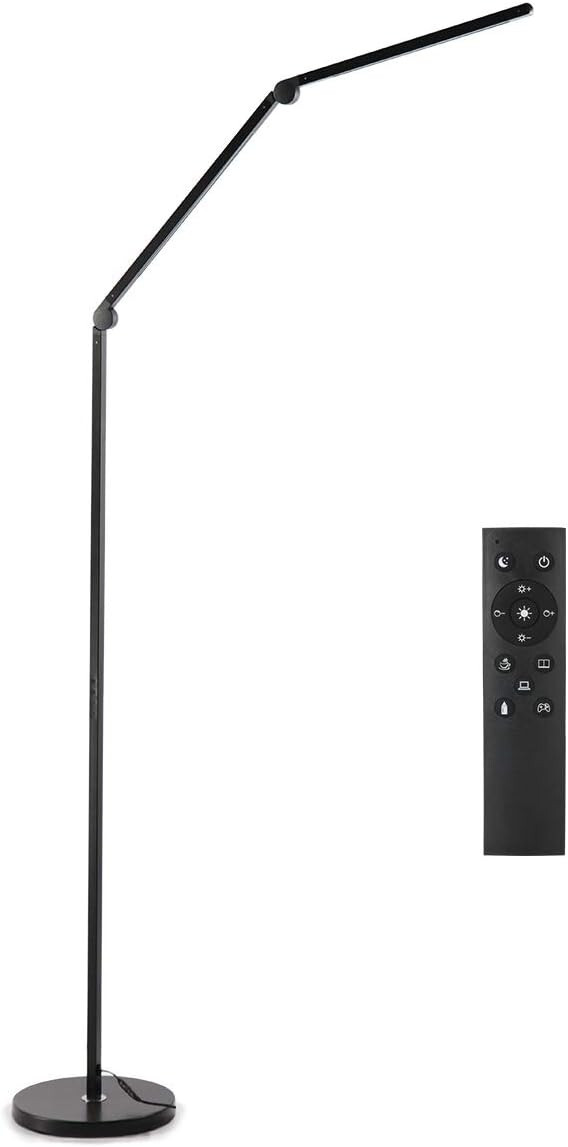 Lampadaire salon LED 20W pour coin lecture chaleureux et cosy