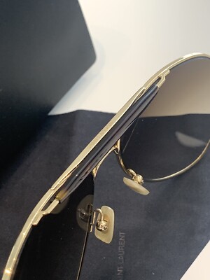 Saint Laurent SL 85 Gold / Brown Lens Aviation Style  display picture 2