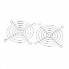 2Pcs 70 x 70mm Computer PC Cooling Fan Grill Metal Wire Finger Guards