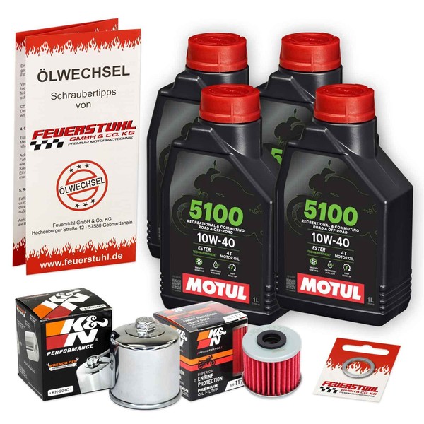 Honda Forza 750 (RH11) 21-23, Motul 10W40 Ester ÖL + K&N Racing ÖLfilter Set-image