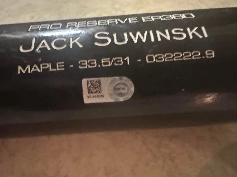 Jack Suwinski Juego Usado Rookie Temporada Bate Foto 2 de 3