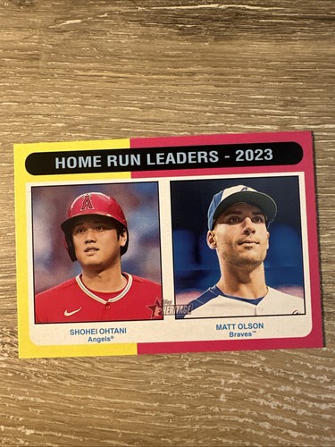 2024 Topps Heritage - SHOHEI OHTANI - OLSON - 2023 Home Run Leaders - Angels