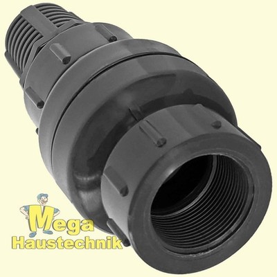 Fußventil Rückschlagventil mit Filterkorb Saugkorb Gewinde-Fitting PP PE PVC