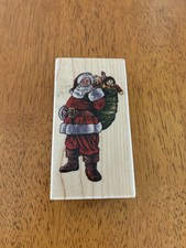 Stampabilities Classic Santa Rubber Stamp- Item  IR1045-Christmas