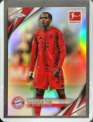 Mathys Tel - 2024-25 Topps Chrome Bundesliga - Silver Refractor #83