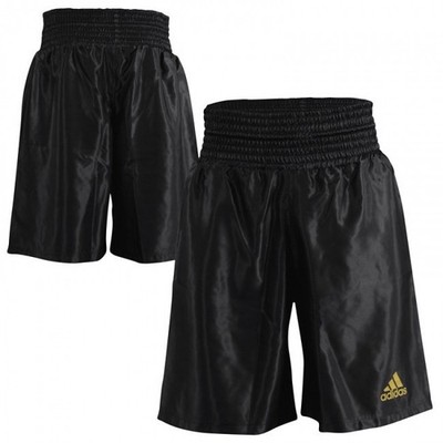adidas Box Shorts Multiboxing, Schwarz-Gold, Boxhosen Boxen Kickboxen Training