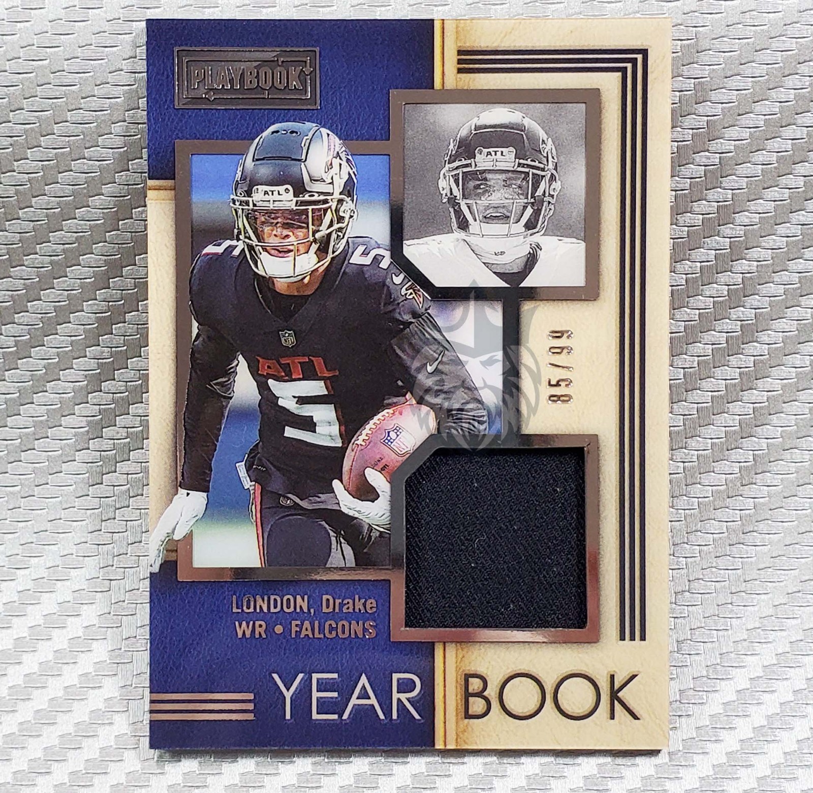 Drake London Panini Playbook Yearbook Swatches #YS39 Base