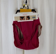Warner's Womens 3 PACK Blissful Benefits Dig-Free Panties Assorted Colors Size L
