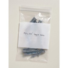 GRAINGER APPROVED 8RJP2 Reclosable Poly Bag,Zip Seal,PK1000 8RJP2