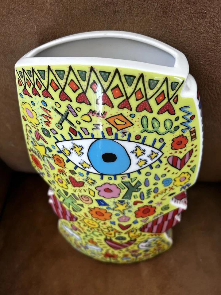 Jarrón objeto James Rizzi Rosenthal jarrón 12" high Studio Line, edición limitada 211/500 Foto 4 de 4