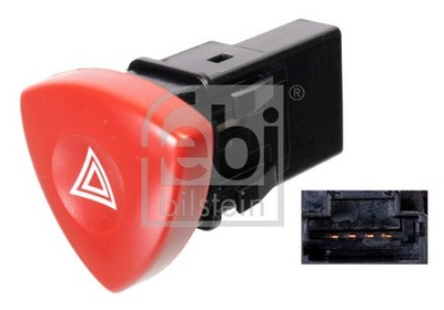 FEBI BILSTEIN Warnblinkschalter febi Plus 107792 für OPEL RENAULT MOVANO X70 Bus
