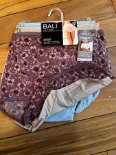 Bali Women Skimp Skamp 3 pairs Briefs Size 6/Medium Briefs Multi Color New