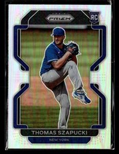 2022 Panini Prizm #122 Thomas Szapucki Silver Prizm Rookie Card New York Mets