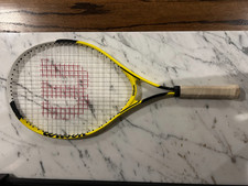 Wilson US Open Kids Junior Tennis Racket 25" Black Yellow - Grip 3 7/8