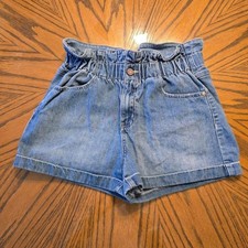 Sincerely Jules Paperbag Waist Denim Shorts Light Wash Size 1/25