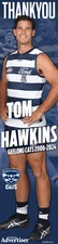 Tom Hawkins Geelong Cats AFL Life-Size High-Gloss Football Poster - 248cm x 60cm