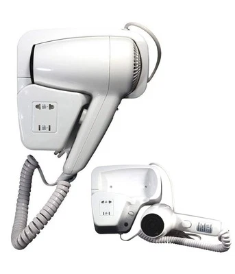 TRADE SHOP TRAESIO Asciugacapelli Phon Da Parete A Muro Albergo Hotel Per Bagno Alberghi Spogliatoi