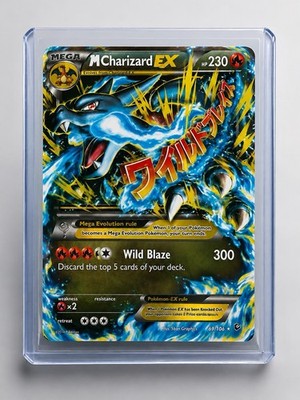 Pokémon MCharizard EX Ultra Rare Full Art Mega Evolution Holo Flashfire 69/106