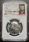 1964 Kennedy PROOF Silver Half Dollar NGC PF67 With Signature