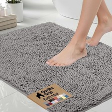 GORILLA GRIP Bath Rug Mat, Thick Soft Absorbent Chenille, Quick Dry Microfiber M