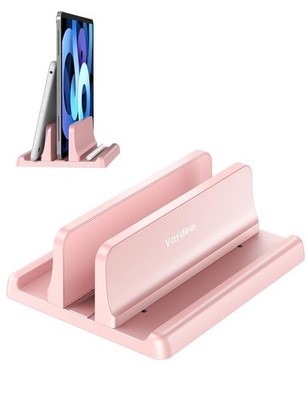 Vertical Laptop Stand Holder Plastic Adjustable Desktop Notebook Dock Space-S...