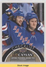 2021-22 Upper Deck Series 2 UD Canvas Artemi Panarin Adam Fox #C210 READ t4m