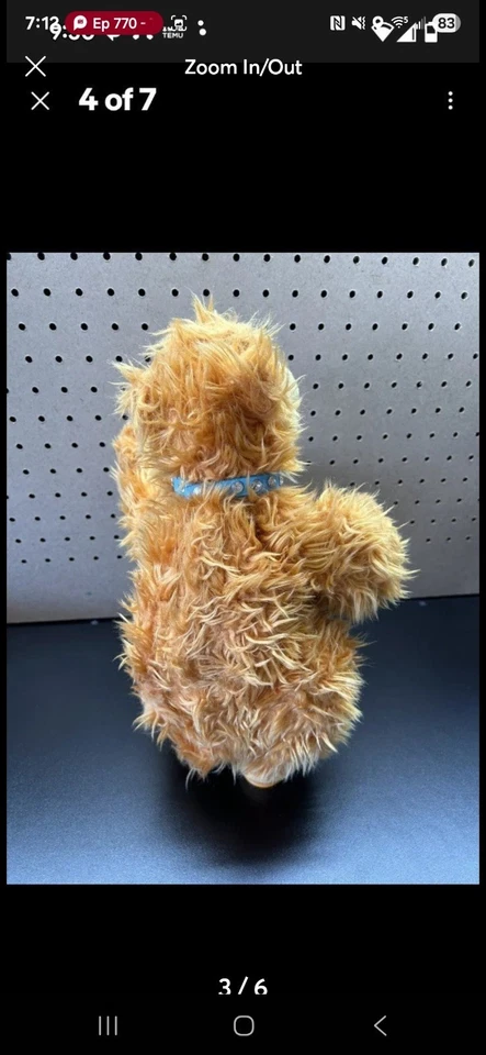 Bear In The Big Blue House Singing Dancing Cha-Cha 14” Plush 1999 Mattel WORKS!! - Image 3 of 4