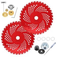 HK 2 Pack 9" x36T Carbide Tip Brush Cutter Blades Weed Eater Blades US STOCK