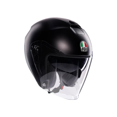Casque Jet AGV IRIDES Mono Matt Black - Photo 1/4