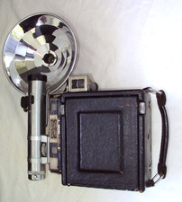 RARE 1930's HUGO MEYER PRECISION RANGE FINDER SPEED GRAPHIC BOX CAMERA MODEL 1A