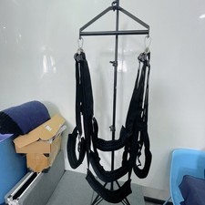 360° Metel Tripod Sex-Swing Spinning Sling For Couples Open Leg Adult Restraint