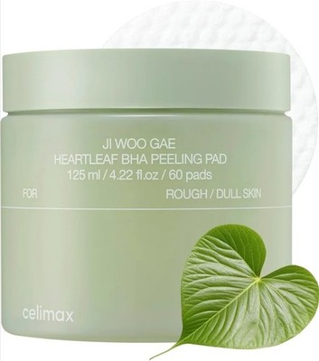 Celimax Ji.Woo.Gae Heartleaf BHA Peeling Pad(60 Pads) Korean Cosmetics