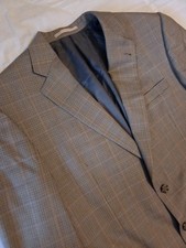 Burberry London Mens Blazer Size 43L Kensington Sport Coat Wool