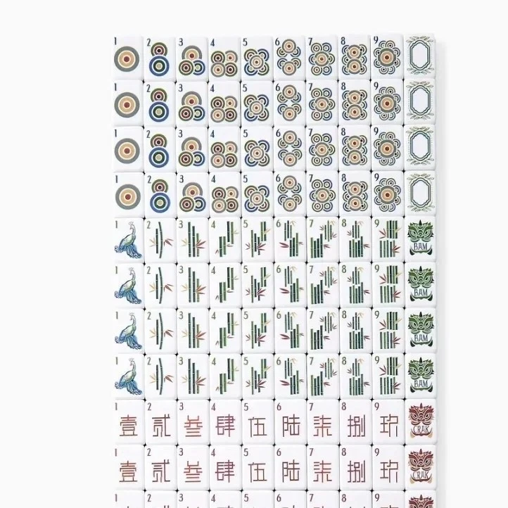 NEW! Beautiful Layered Mahjong Tiles - Burl Wood - American Set 160 Tiles - Image 4 of 4