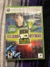 Ben 10 Alien Force Vilgax Attacks Microsoft Xbox 360, 2009, Authentic Game Case