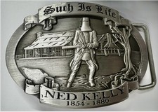 Quality Metal Belt Buckle - Ned Kelly- Last Stand - Such Is Life- 1854 -1880