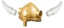 LEGO Viking King Minifigure Metallic Gold Helmet with 2 White Horns 7018 7019 MF