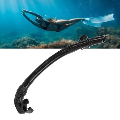 (Schwarz) Tauchen Schnorchel PVC Easy Breath Schnorchel Tauchen Schnorchelsc FS