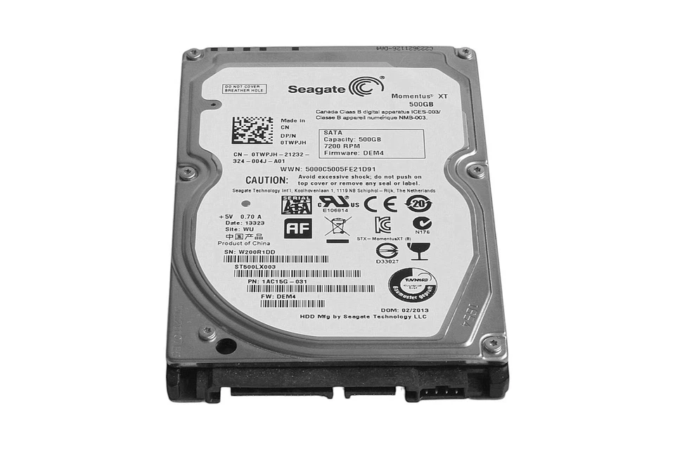 Seagate Momentus XT ST500LX003 | 500GB | SATA | 2.5" | intern