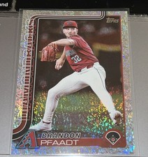 2025 Topps Series 1 Celebration Baseball Brandon Pfaadt Confetti Foil #182 