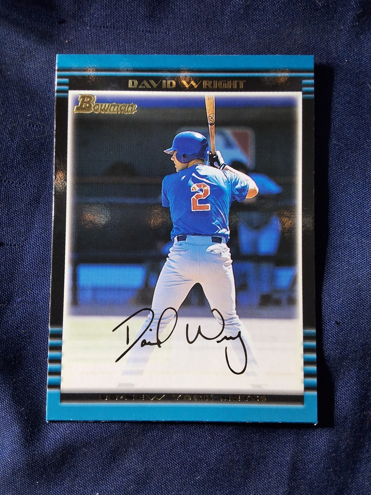 2002 Bowman Gold Baseball - David Wright #381