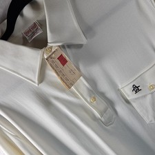 NEW Vintage Munsingwear Polo Shirt Mens XL Fits As S White Penguin Grand Slam
