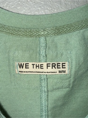 NWT Free People We The Free Better Muscle Tank Green Medium Cotton Boxy Tee - Picture 5 of 9