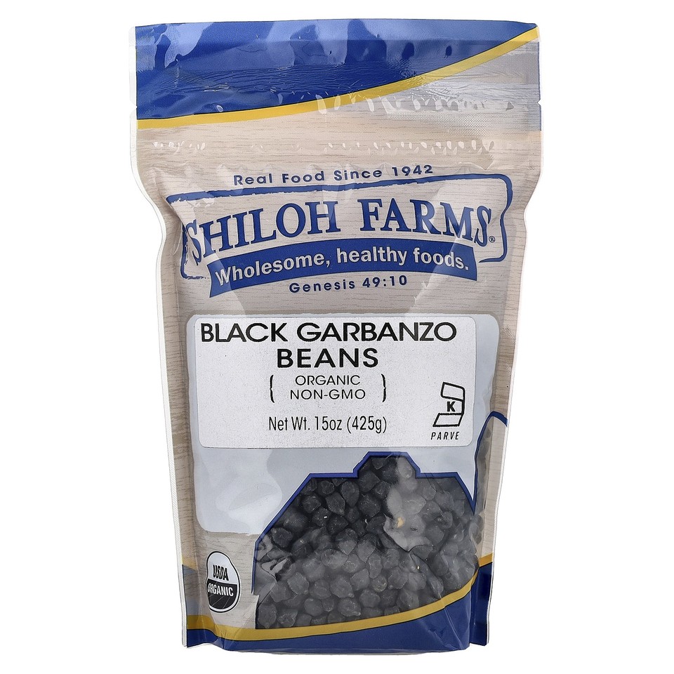 Organic Black Garbanzo Beans, 15 oz (425 g)