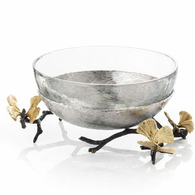 Michael Aram Butterfly Ginkgo Glass Nut Dish