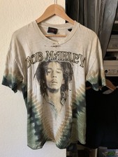 Vintage Bob Marley Redemption Song Tie Dye Zion Beige T-Shirt Medium Y2K 2000s